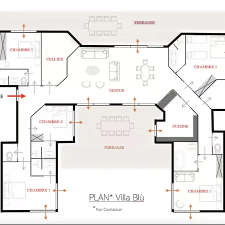 ヴィラ Blu 190m2, 12 Pers, Pieds Dans L'eau Vue *