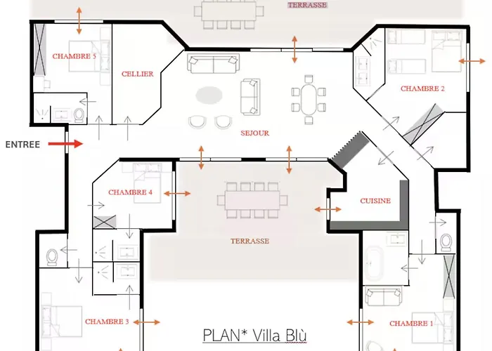 Villa Blù 190m2, 12 Pers, Pieds Dans L'eau Vue *